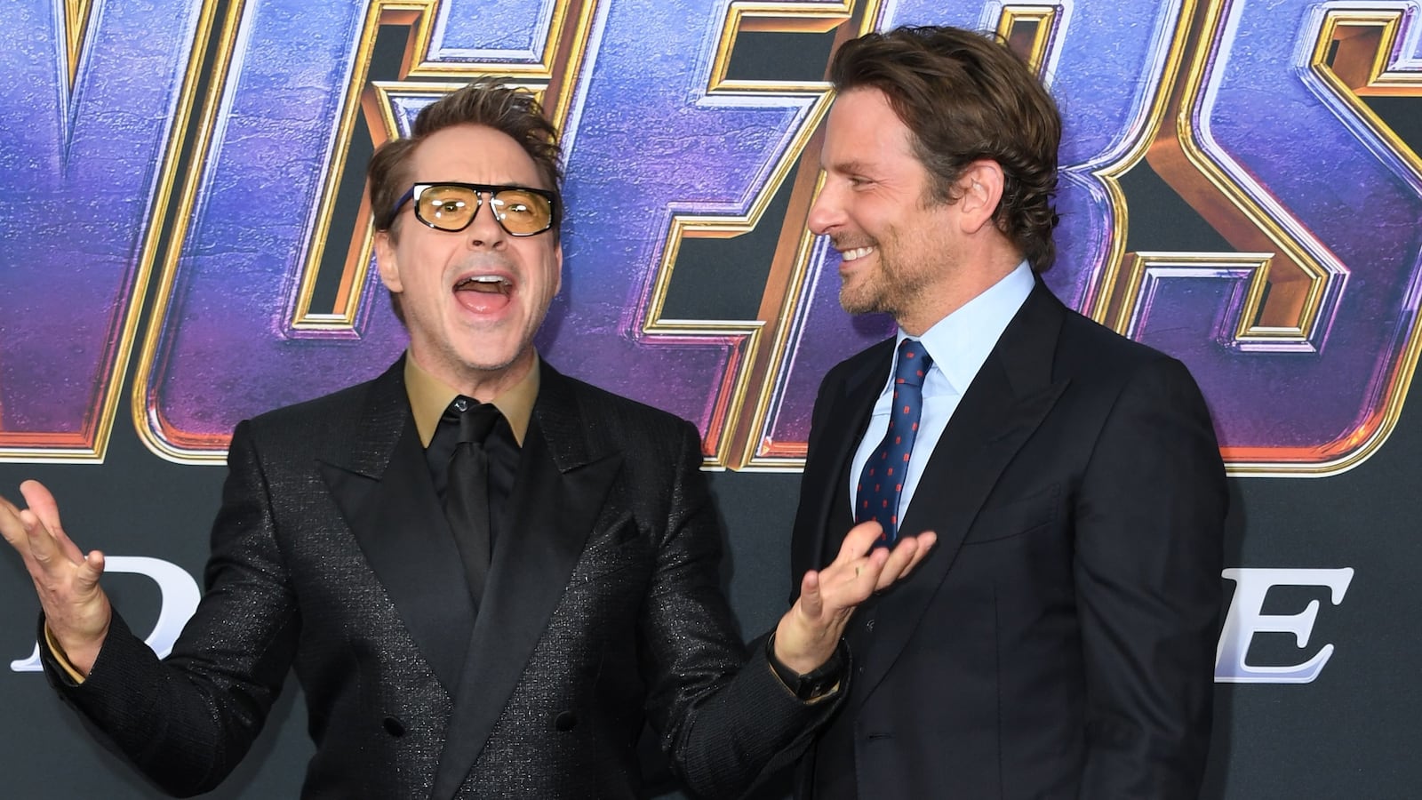 Robert Downey Jr. and Bradley Cooper arrive for the World premiere of Marvel Studios' "Avengers: Endgame" at the Los Angeles Convention Center on April 22, 2019.