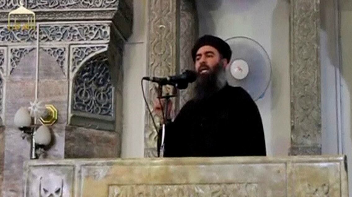 Still image taken from video of a man purported to be the reclusive ISIS leader.