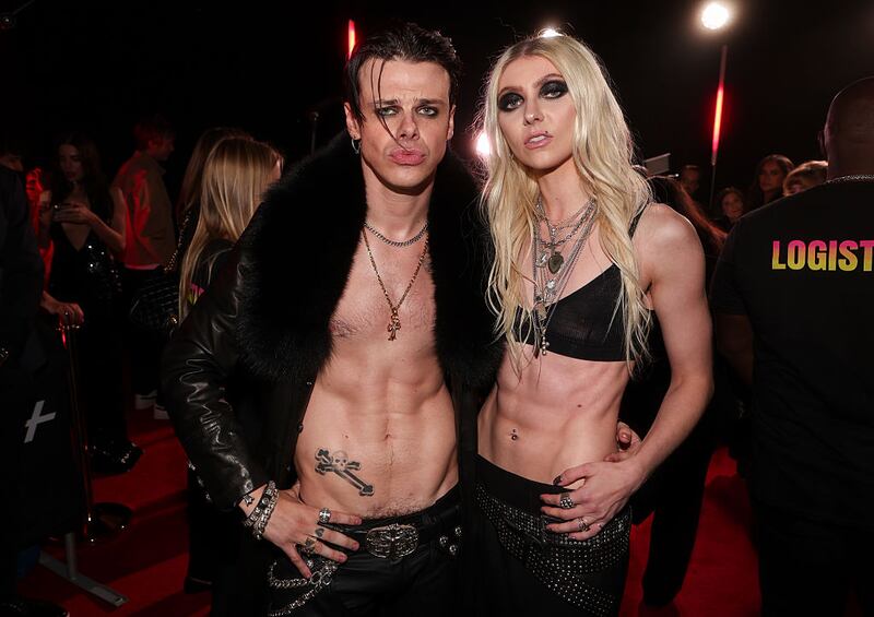 YUNGBLUD, Taylor Momsen at the MTV Video Music Awards 2025 held at UBS Arena on September 07, 2025 in New York, New York. (Photo by Christopher Polk/Billboard via Getty Images)
