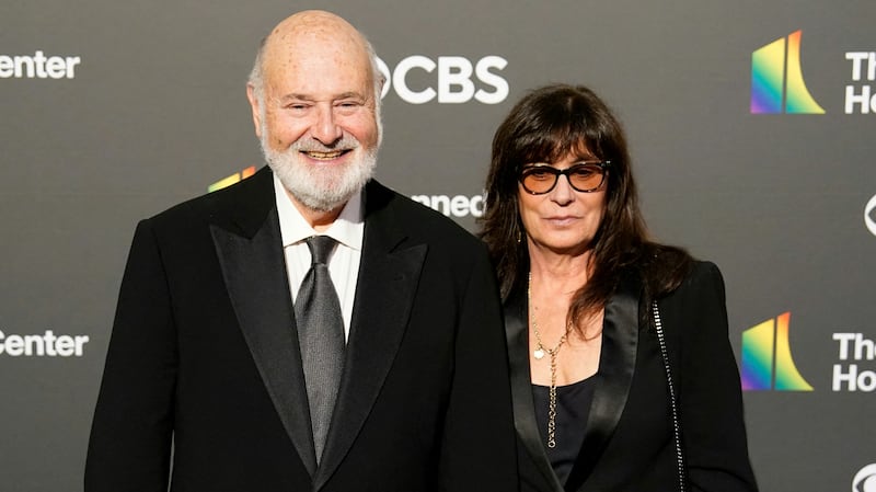 US actor and director Rob Reiner and his wife Michele Reiner attend the 46th Kennedy Center Honors gala at the Kennedy Center for the Performing Arts in Washington, DC, on December 3, 2023.