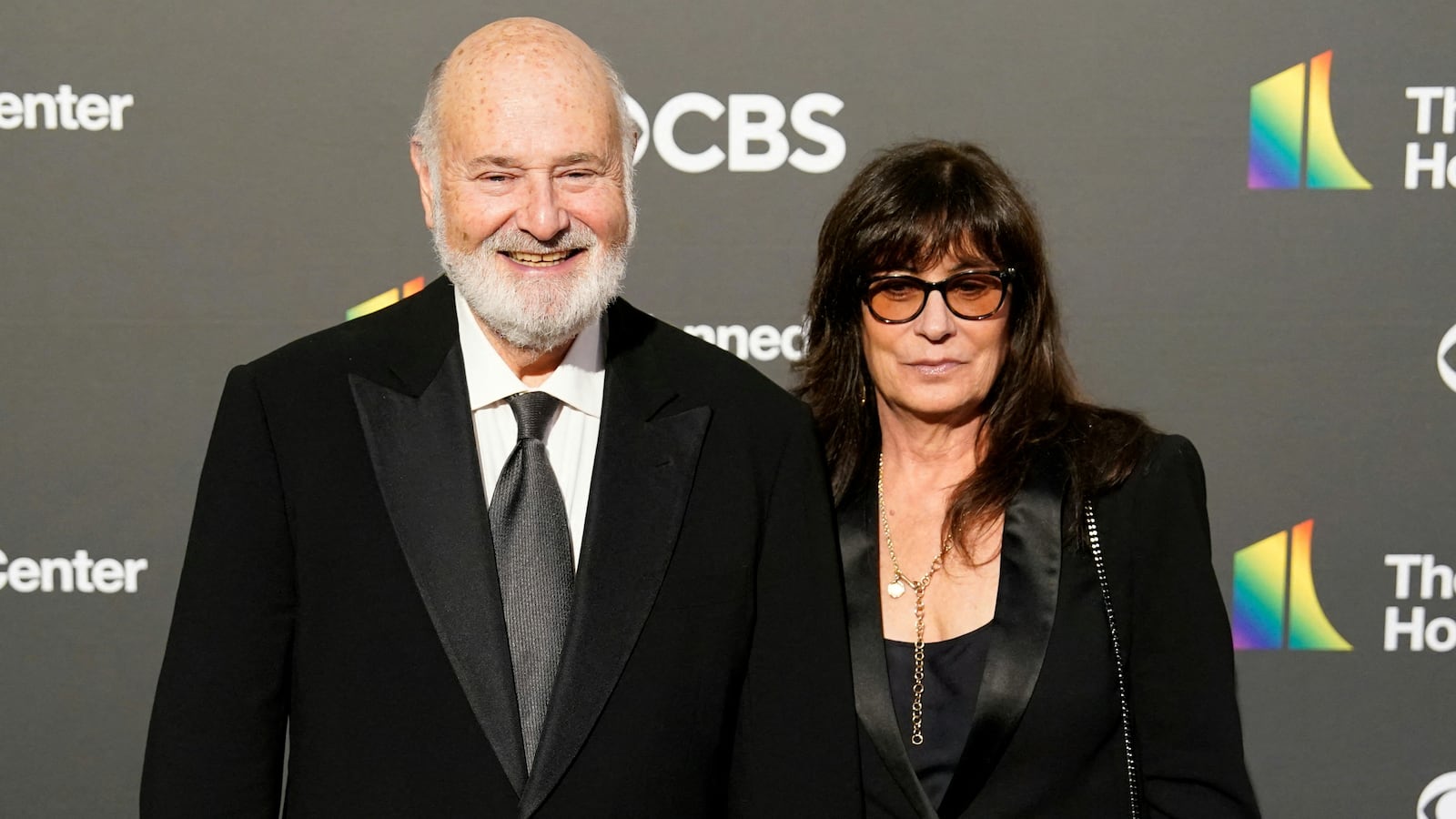 US actor and director Rob Reiner and his wife Michele Reiner attend the 46th Kennedy Center Honors gala at the Kennedy Center for the Performing Arts in Washington, DC, on December 3, 2023.