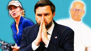 Pope Leo, JD Vance Kristi Noem