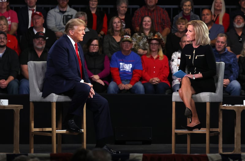 Trump participated in a Fox News town hall with Ingraham in South Carolina in February 2024. The Fox host has challenged the president in recent interviews, sometimes angering his supporters.