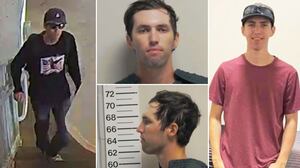 cctv footage, mugshots, and social media image of Tyler Robinson, suspected shooter of Charlie Kirk
