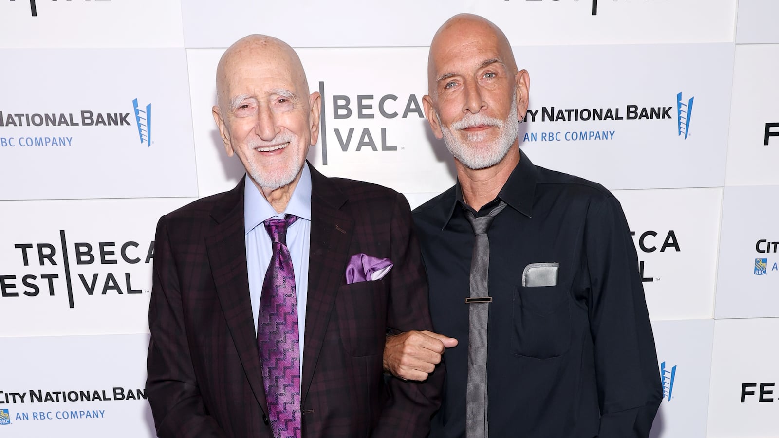 Dominic Chianese and Dominic Chianese Jr. attend the The Sopranos 25th Anniversary Reunion.