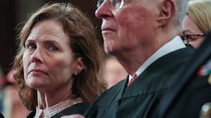 Supreme Court Justice Amy Coney Barrett at a joint session of Congress at the US Capitol.