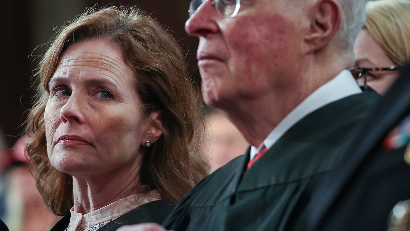 Supreme Court Justice Amy Coney Barrett at a joint session of Congress at the US Capitol.