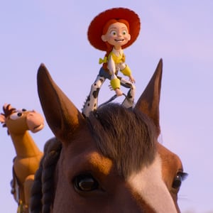 (L-R): Bullseye and Jessie in Toy Story 5.
