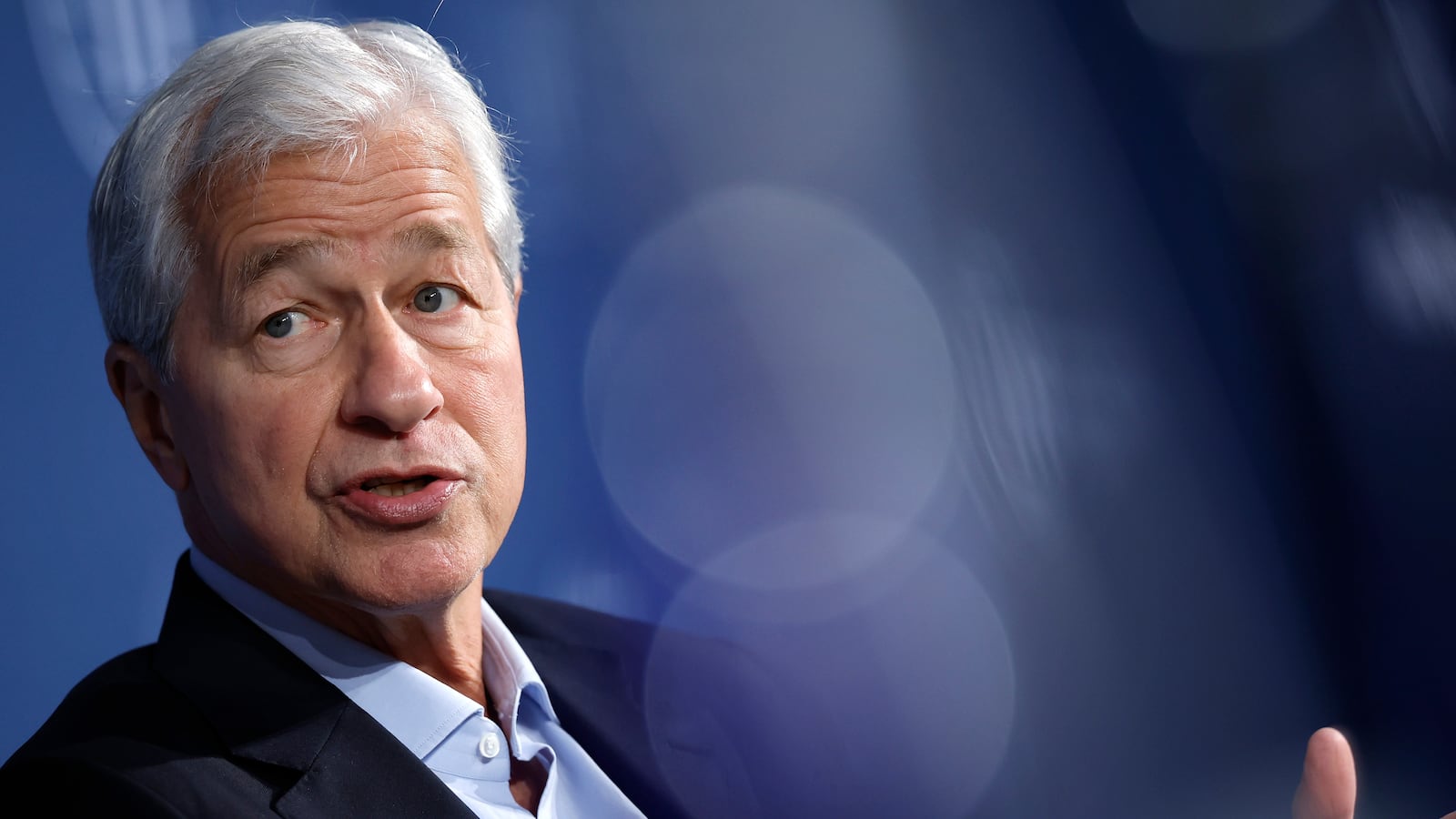 WASHINGTON, DC - OCTOBER 24: JPMorgan Chase CEO Jamie Dimon speaks at The Institute Of International Finance annual membership meeting at the Ronald Reagan Building on October 24, 2024 in Washington, DC. Dimon spoke on JPMorgan Chase's expansion into Africa, global trade and financial technology. (Photo by Kevin Dietsch/Getty Images)