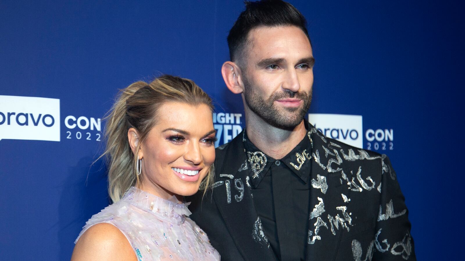 Lindsay Hubbard and Carl Radke pose together at BravoCon