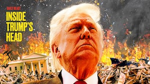 Trump's stairway to Hell.