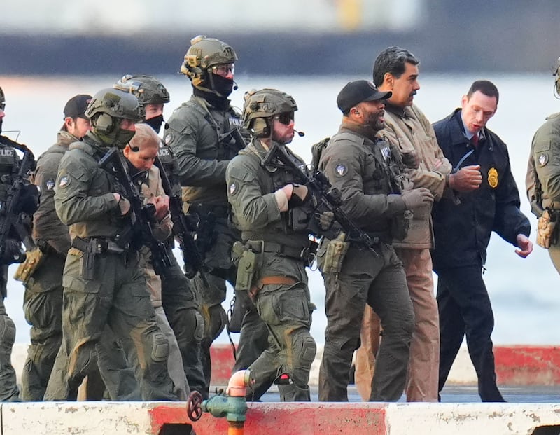 Nicolas Maduro and his wife, Cilia Flores.