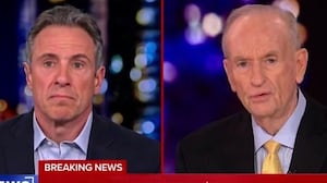 Former Fox News host Bill O’Reilly (left) speaks to News Nation.