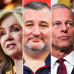 Marsha Blackburn, Ted Cruz and John Thune