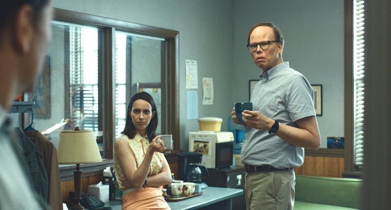 Kate O‘Flynn stars with Emmy winners Matthew Rhys and Jeff Hiller in “Widow’s Bay.”