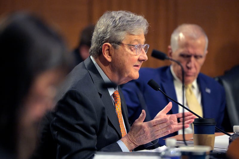 Sen. John Kennedy admonished Secretary of Homeland Security Kristi Noem during a hearing on Capitol Hill for DHS spending $220 million on ads featuring her prominently and giving massive contracts to personal associates.