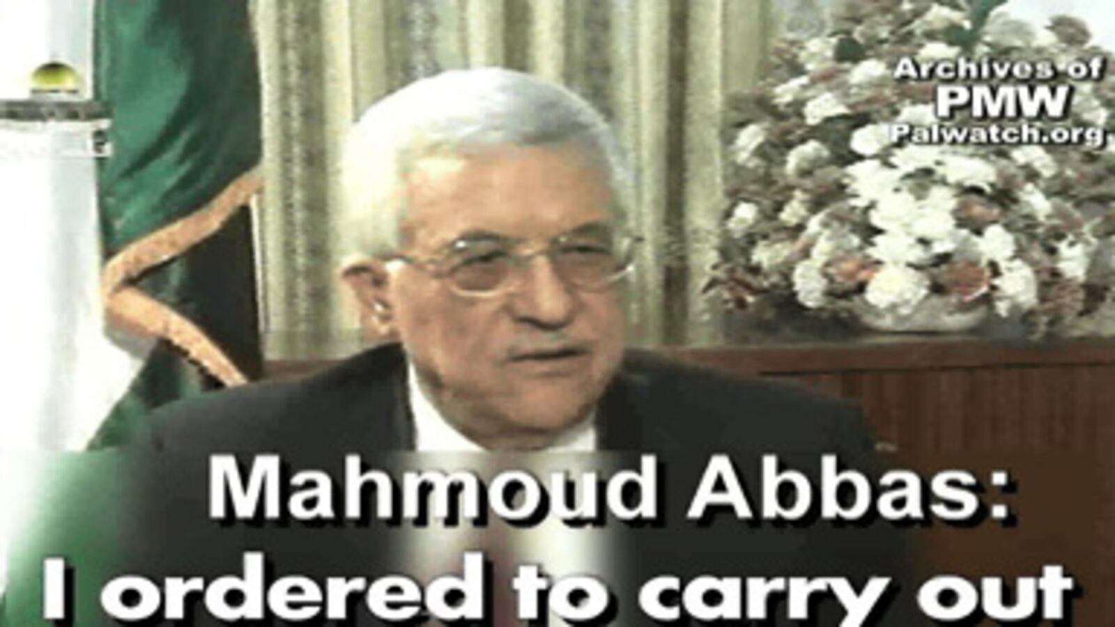Abbas Rrrr Abbas: I Ordered 'Resistance'
