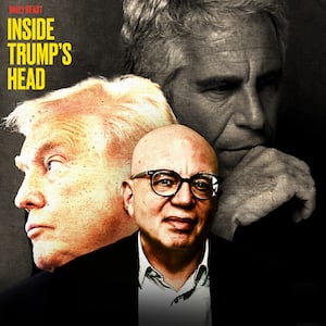 Donald Trump, Jeffrey Epstein and Michael Wolff.