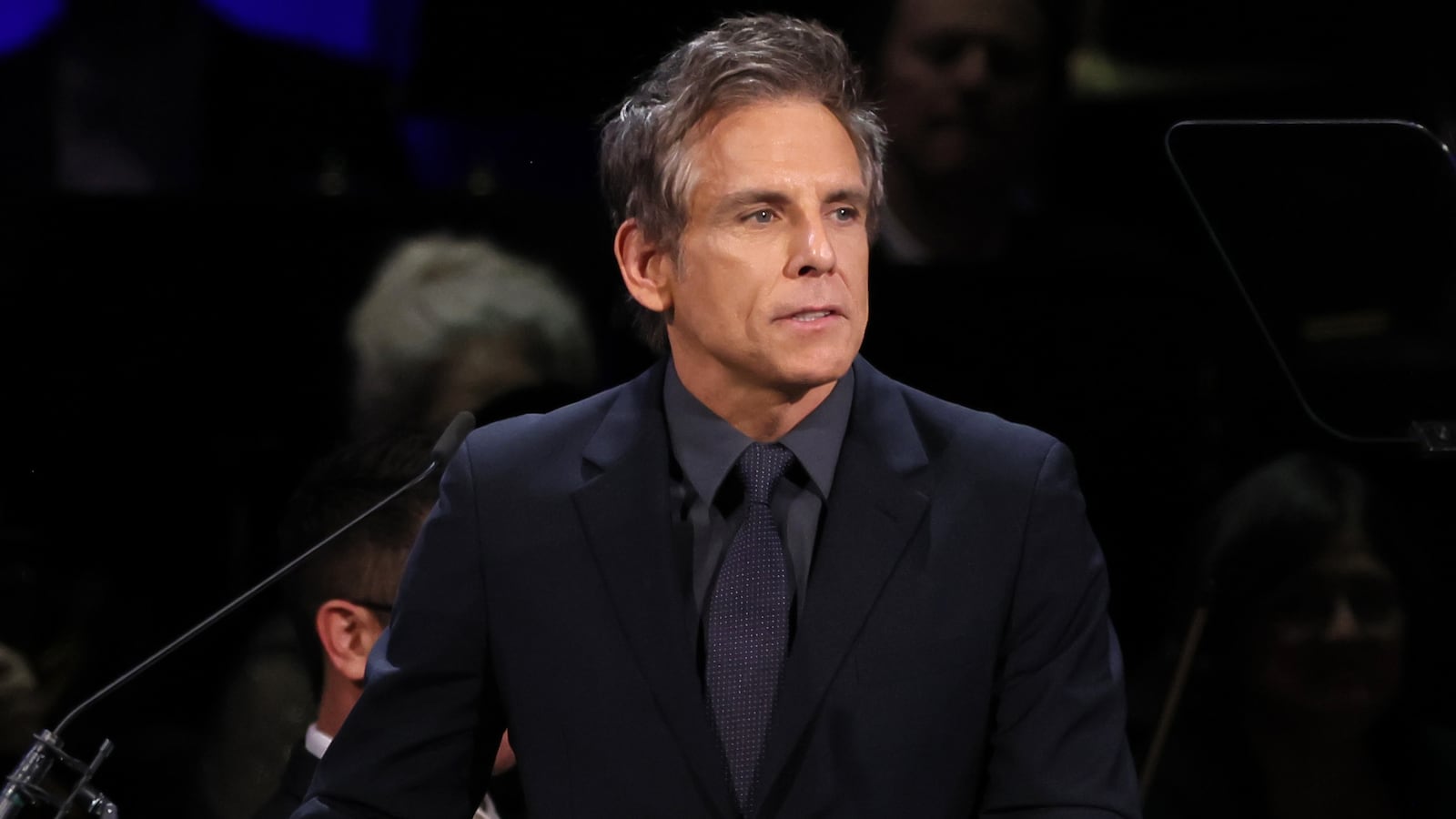 WASHINGTON, DC - NOVEMBER 18: Ben Stiller speaks onstage during the 2024 ADL “In Concert Against Hate” at the Kennedy Center Concert Hall on November 18, 2024 in Washington, DC. (Photo by Jemal Countess/Getty Images for Anti-Defamation League)