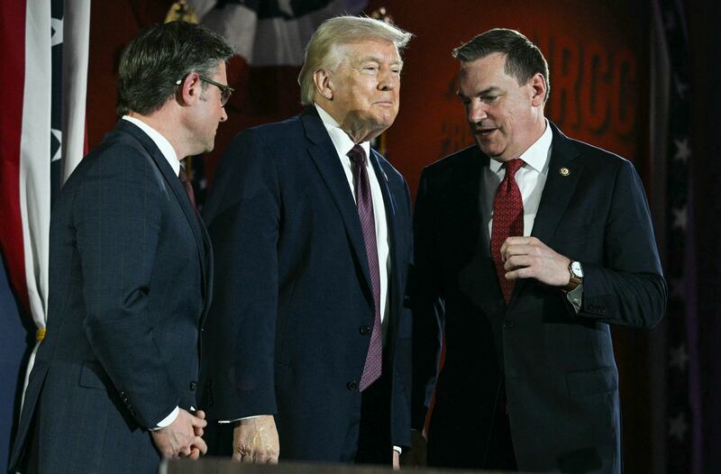 Donald Trump, Mike Johnson and Richard Hudson