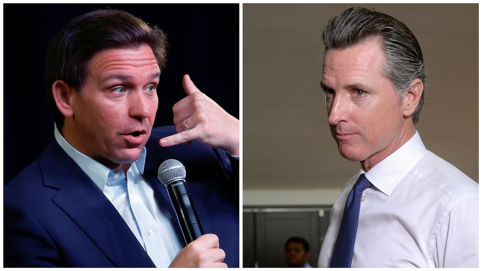 Ron DeSantis and Gavin Newsom