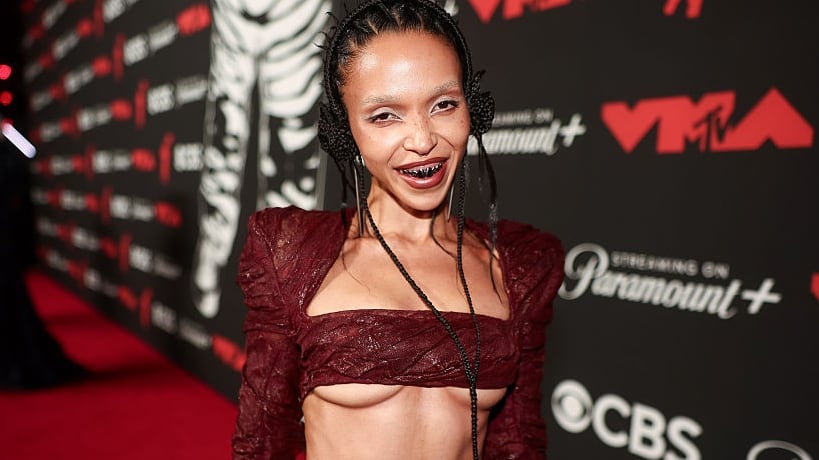 FKA twigs at the MTV Video Music Awards 2025 held at UBS Arena on September 07, 2025 in New York, New York. (Photo by Christopher Polk/Billboard via Getty Images)