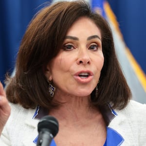 Attorney for the District of Columbia Jeanine Pirro speaks during a press conference at the U.S. Attorney's Office for the District of Columbia on July 02, 2026 in Washington, DC. Pirro announced that former Olympic canoeist David Hearn has been indicted by a grand jury on charges related to alleged vandalism of the Lincoln Memorial Reflecting Pool.