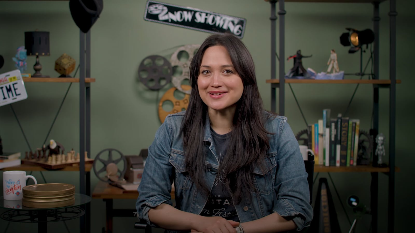 Lily Gladstone hosting an episode of the show Crash Course.