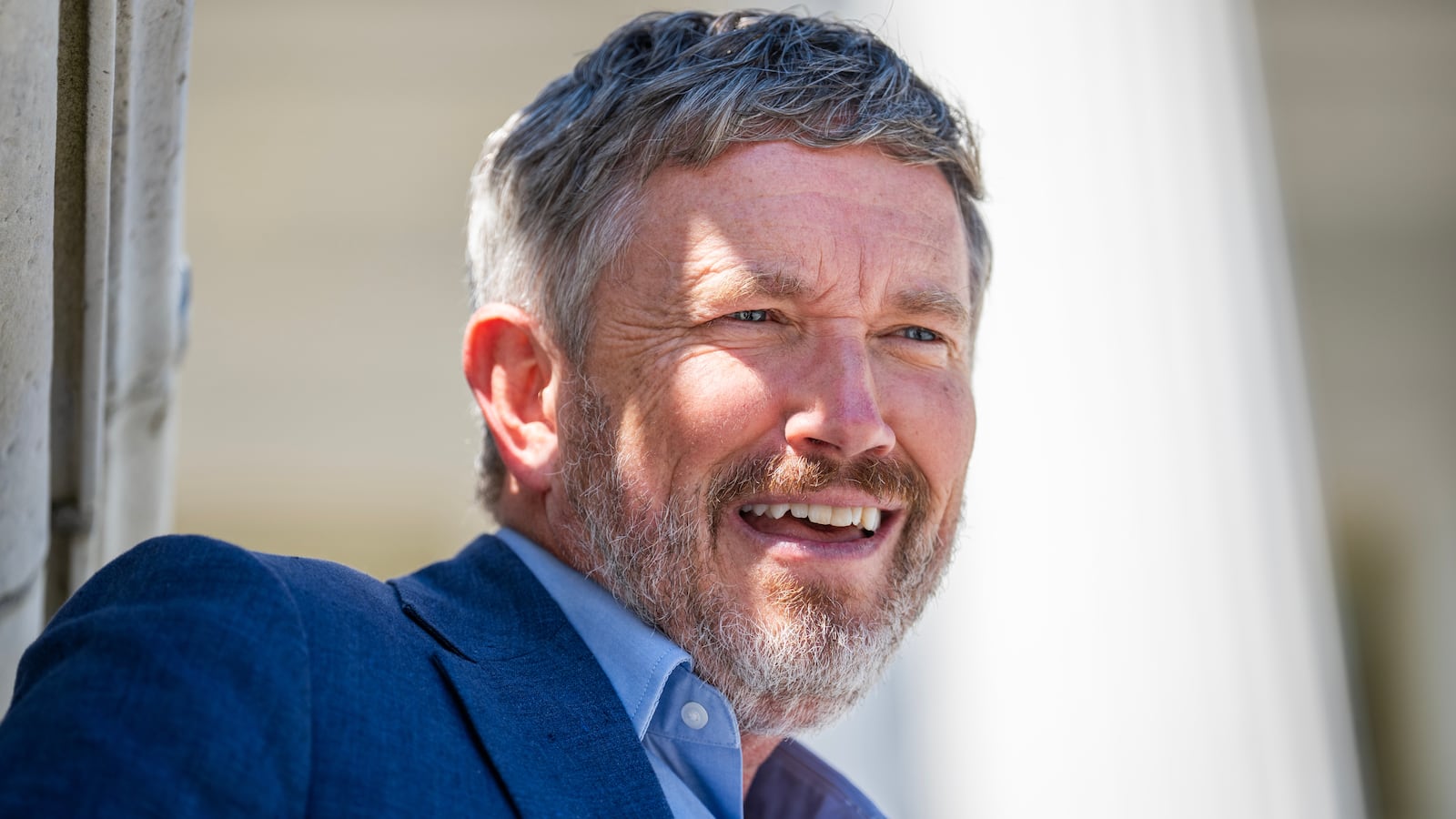 UNITED STATES - SEPTEMBER 4: Rep. Thomas Massie, R-Ky., talks with reporters outside of the U.S. Capitol after the last votes of the week on Thursday, September 4, 2025. (Tom Williams/CQ-Roll Call, Inc via Getty Images)