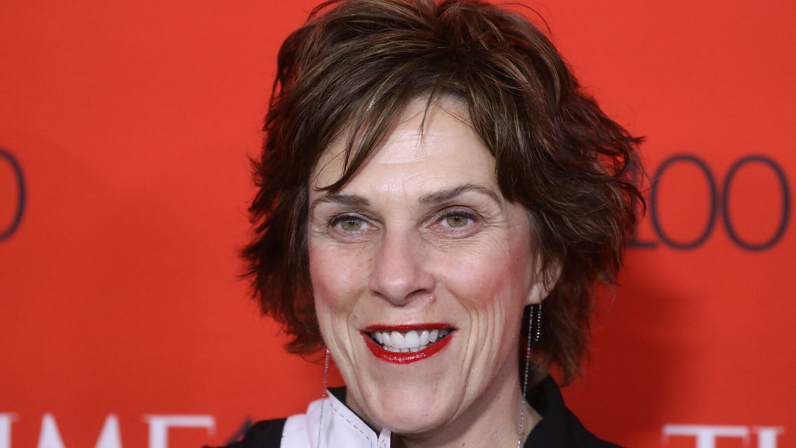 Barbara Lynch poses for photographers at the Time 100 Gala in 2017.