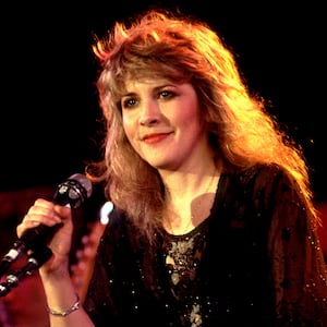 American musician Stevie Nicks performs onstage at the US Festival in Ontario, California, May 30, 1983. (Photo by Paul Natkin/Getty Images)