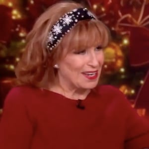 Joy Behar squeezes Kumail Nanjiani’s muscles on The View.