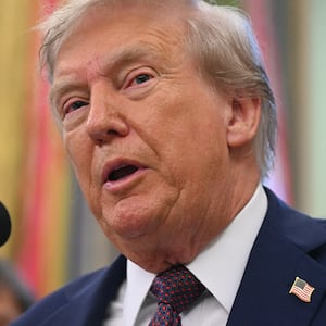 President Donald Trump speaks in the Oval Office of the White House in Washington, DC, on September 2, 2025.