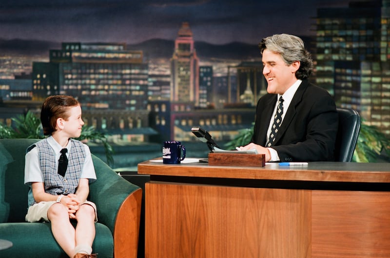 Actor Brandon "Bug" Hall during an interview with host Jay Leno on July 27, 1994.