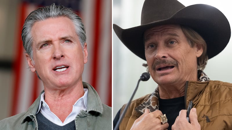 Gavin Newsom and Kid Rock