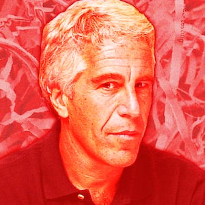 Jeffrey Epstein, paper shreds illustration