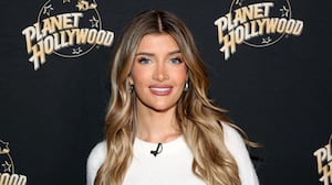 NEW YORK, NEW YORK - FEBRUARY 26: Sami Sheen poses as she promotes her new show "Denise Richards and Her Wild Things" at Planet Hollywood Times Square on February 26, 2025 in New York City. (Photo by Bruce Glikas/Getty Images)