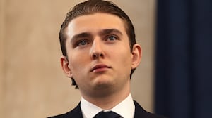 Barron Trump attends the inauguration of U.S. President-elect Donald Trump in the Rotunda of the U.S. Capitol on January 20, 2025 in Washington, DC.