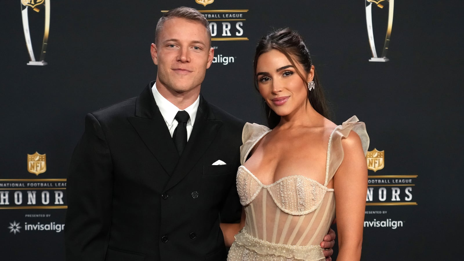 San Francisco 49ers running back Christian McCaffrey and 2012 Miss Universe Olivia Culpo welcome their first daughter.