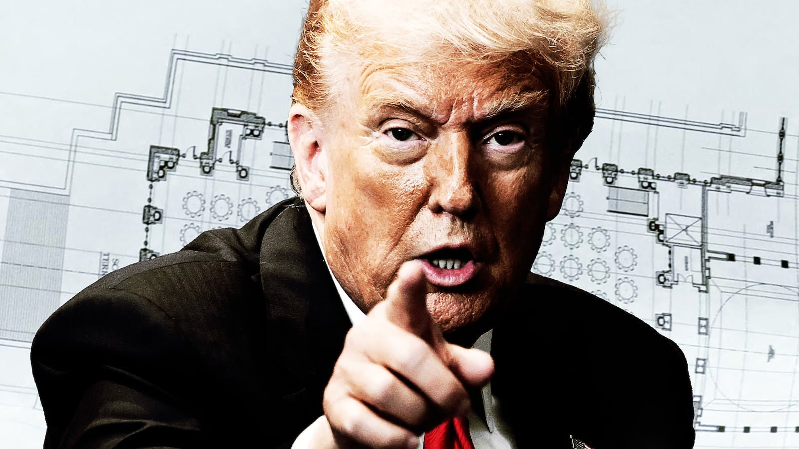 Donald Trump and the plans for the White House ballroom.