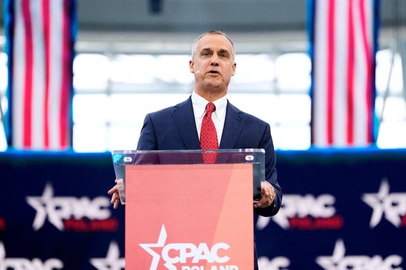 U.S. Chief of Staff of the Department of Homeland Security Corey Lewandowski speaks at the Conservative Political Action Conference, CPAC, in Jasionka, Poland, May 27, 2025.