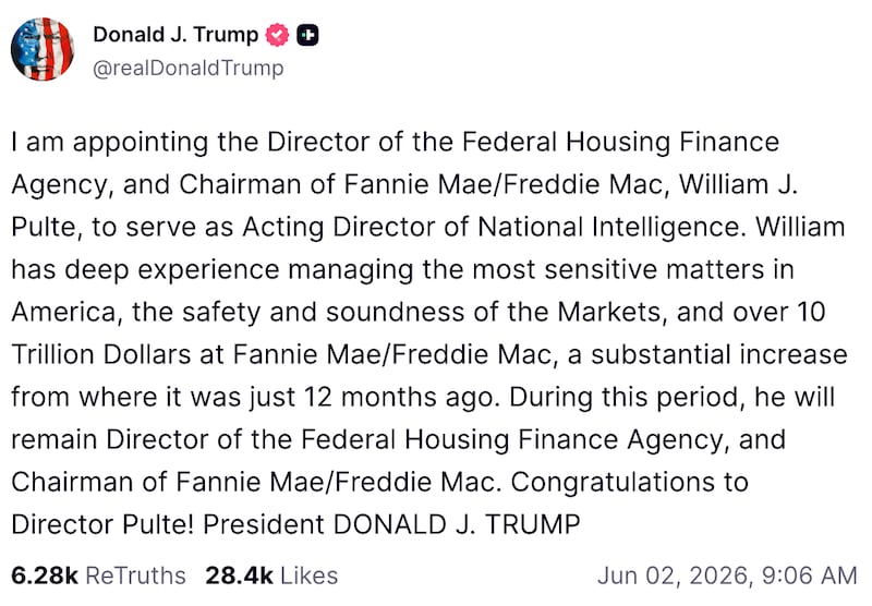 Donald Trump on Truth Social