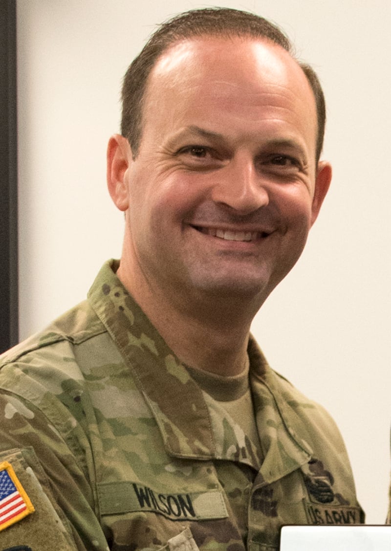 Official portrait of Alan Wilson in his Army National Guard uniform.