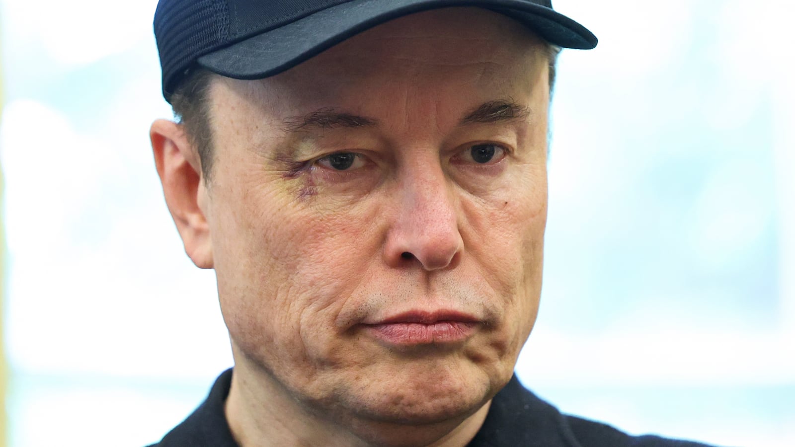 Elon Musk holds a news conference with President Donald Trump