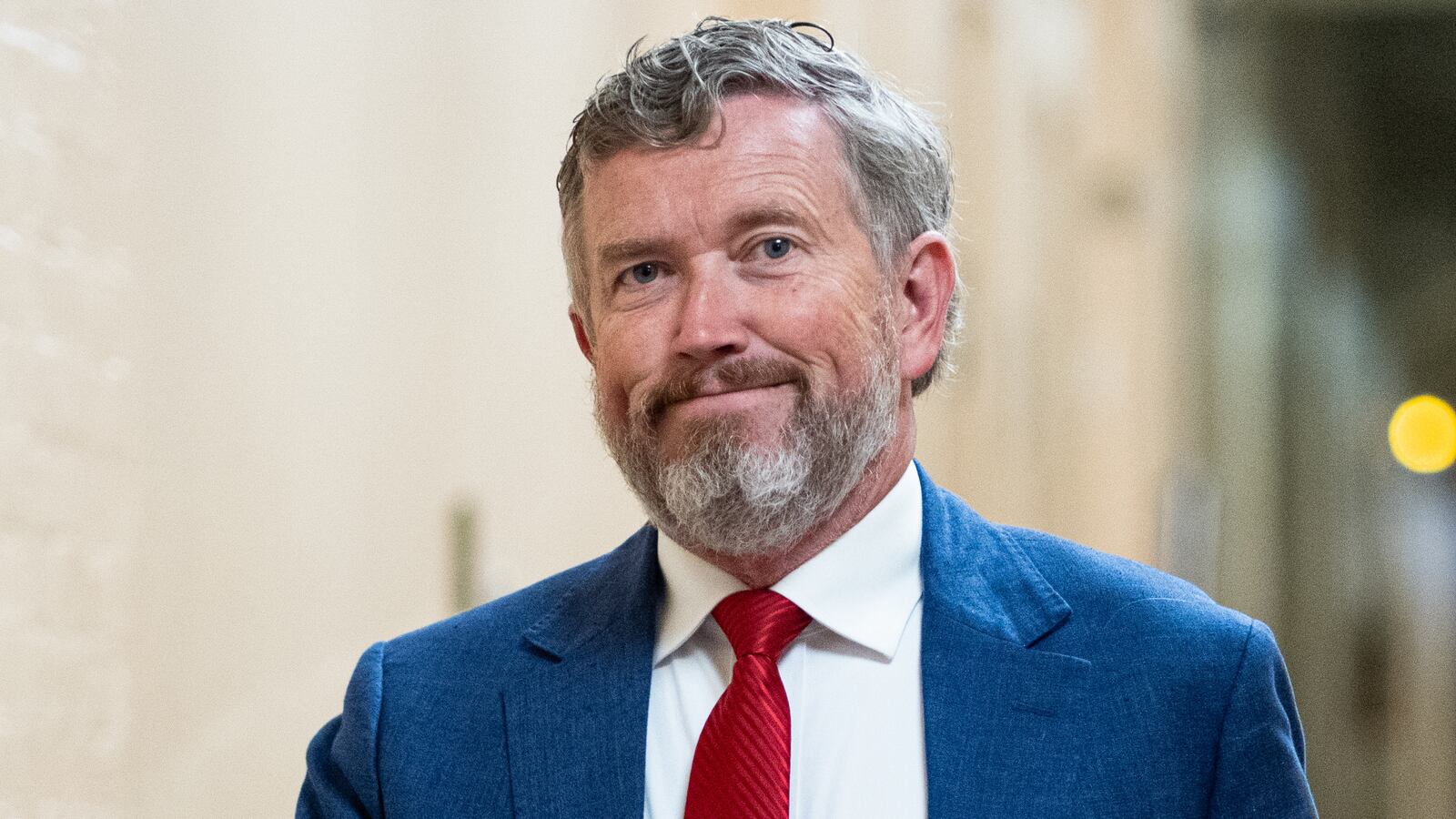 Rep. Thomas Massie, R-Ky., arrives for the House Republican Conference caucus meeting in the Capitol on Wednesday, June 4, 2025.