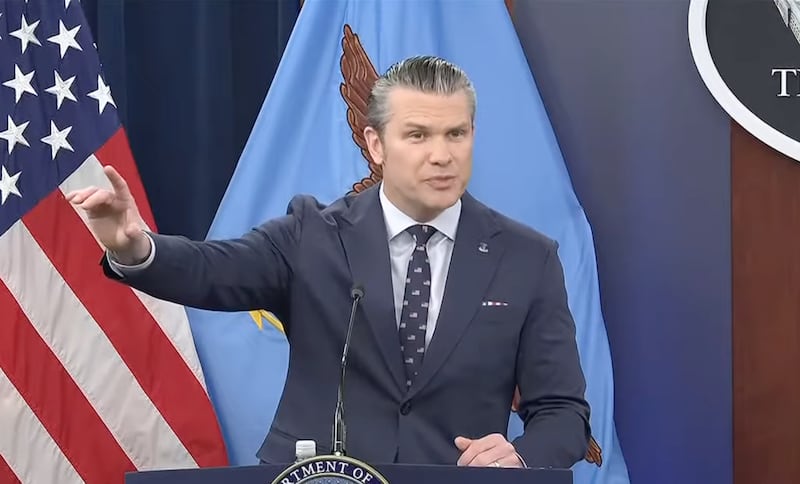 Defense Secretary Pete Hegseth went on a diatribe about the headlines about the war in Iran and shared what he personally thinks they should be at his briefing on March 13.