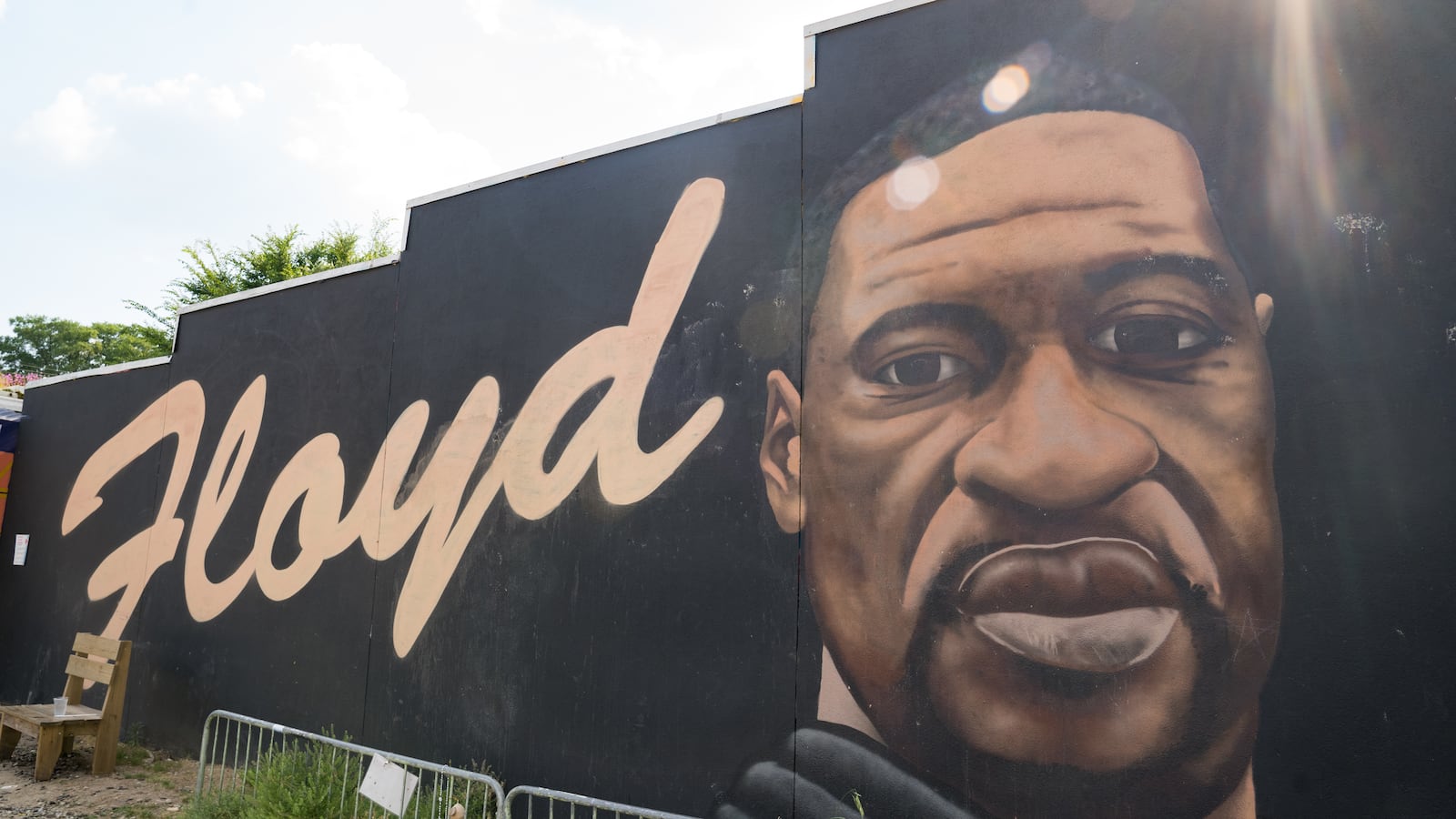 A mural of George Floyd in Atlanta, Georgia
