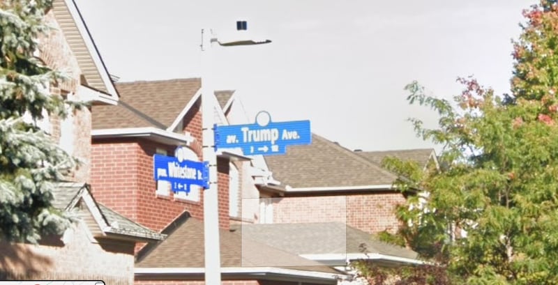 Ottawa's Trump Avenue.