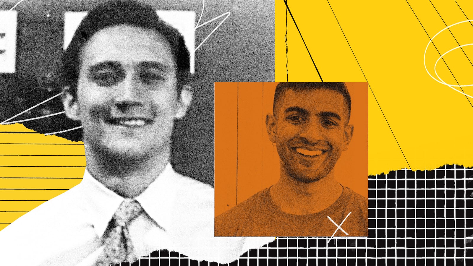 A photo illustration featuring Alexander Hsu Pugmire and Dennis Thankachan