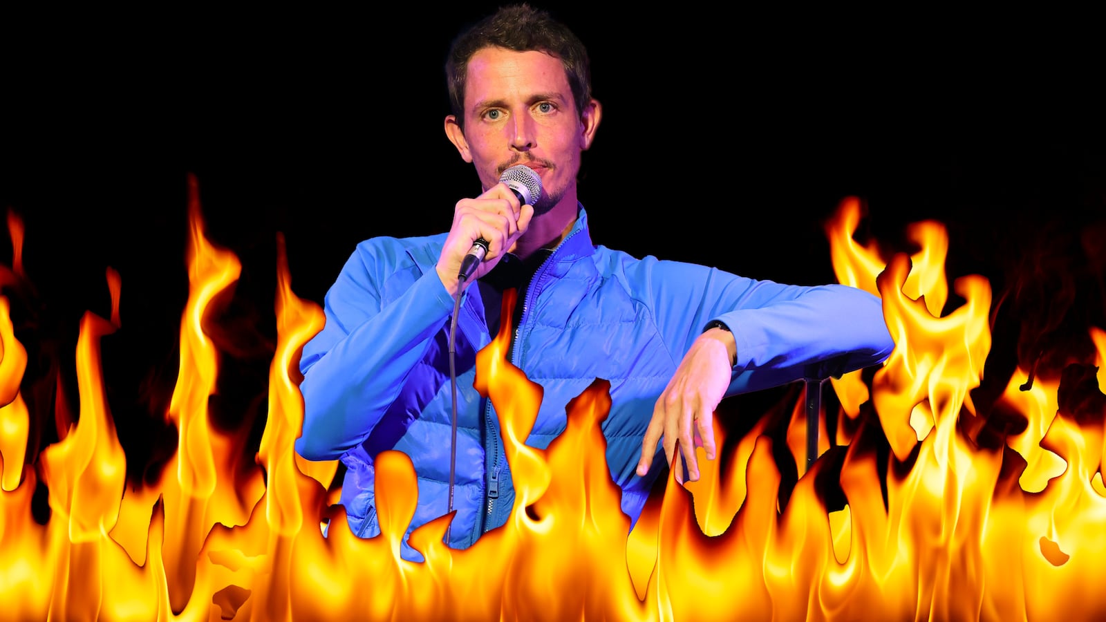 Tony Hinchcliffe flames illustration